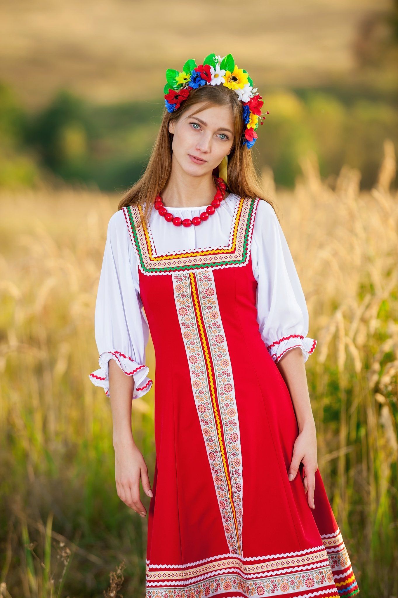 Women in Slavic costumes in Zhangjiagang