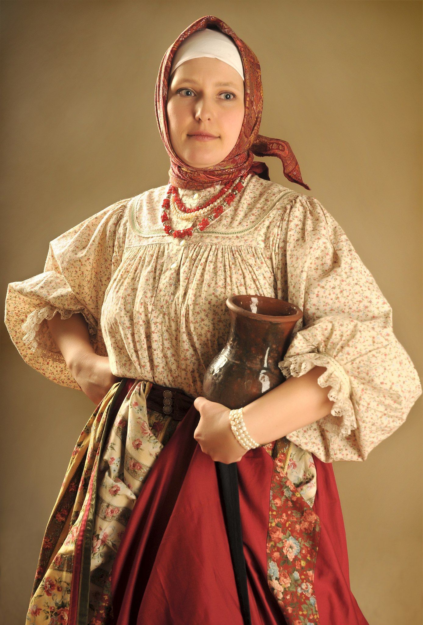 Girls in Slavic costumes in Zhangjiagang