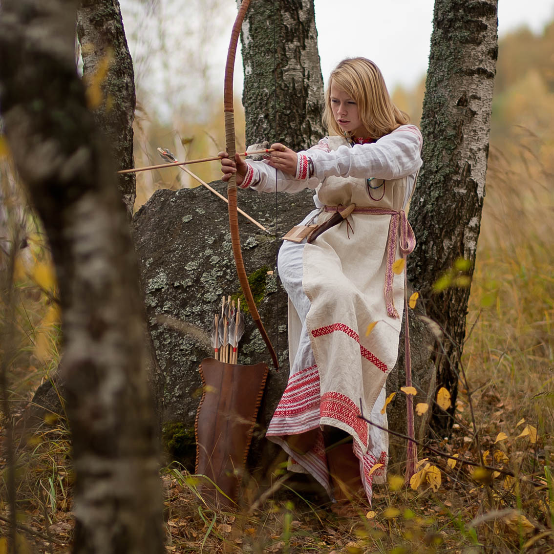 Sexy photo Girls in Slavic costumes in Zhangjiagang