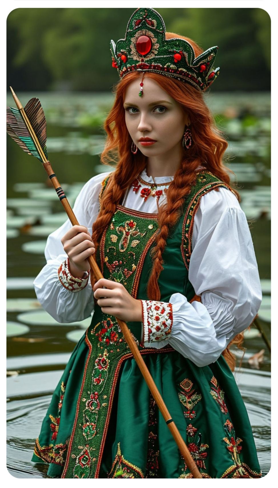 Nude girl Girls in Slavic costumes in Zhangjiagang